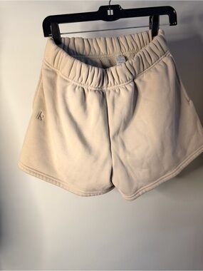 AMO Cream Fleece Athletic Shorts